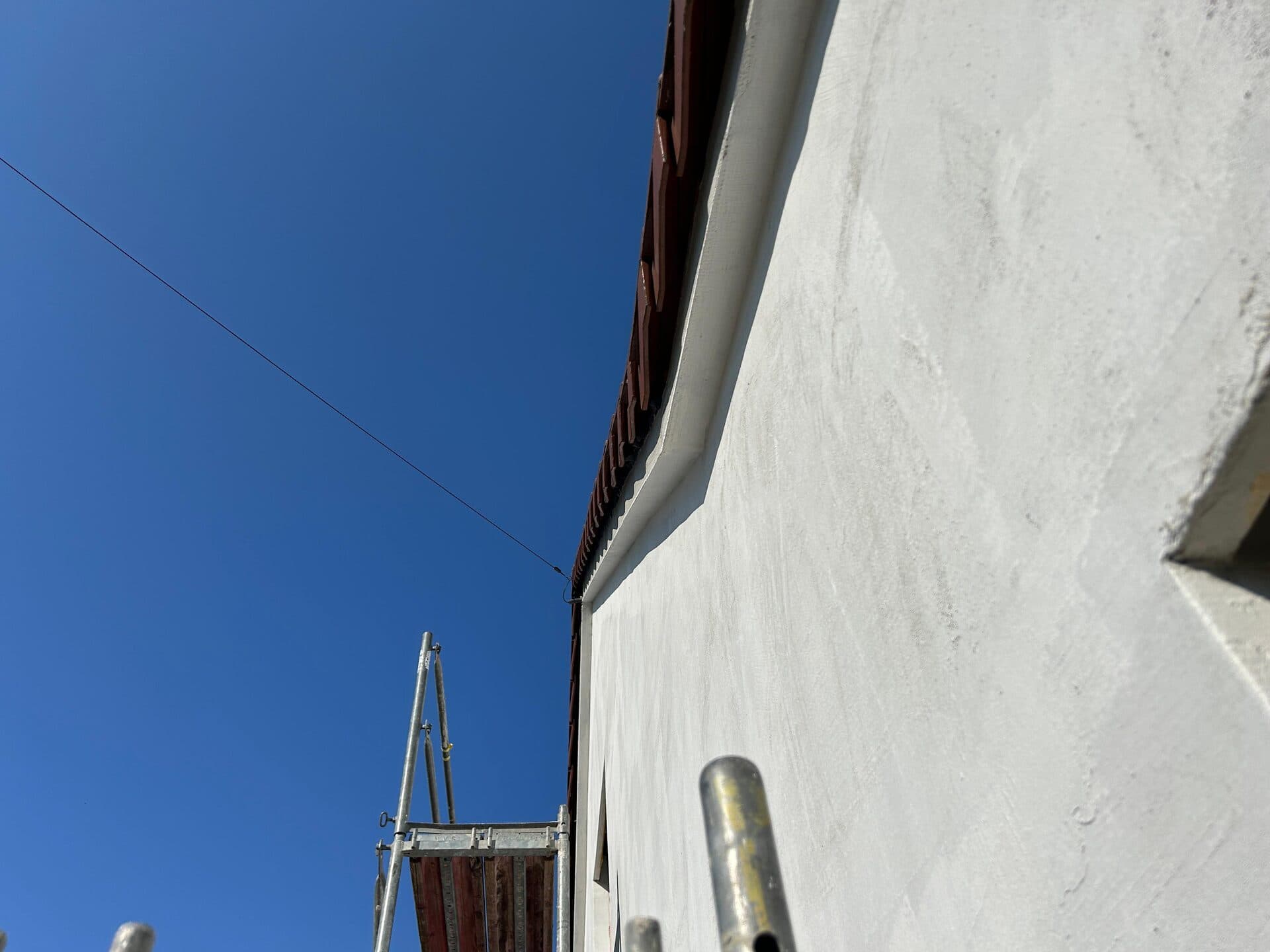 Stavebné práce, detail stenovej úpravy